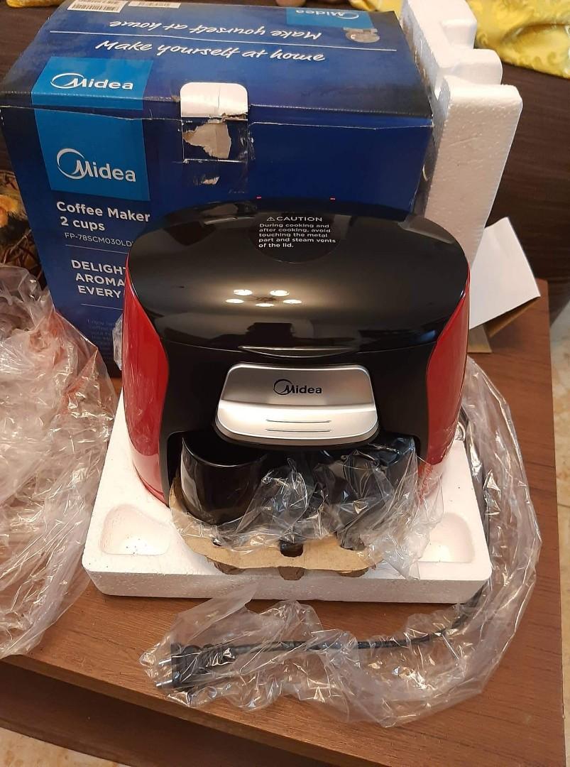 Midea coffee maker 2 cups, TV & Home Appliances, Kitchen Appliances