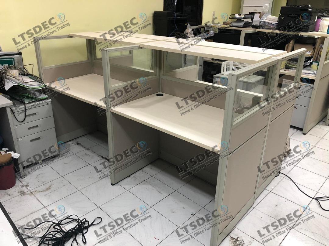 Modular table Office Partition-Workstation type Furniture (Category: Office Furniture & Fixtures) located in Quezon City. Submitted by alexandramae (Listing ID 1183324467, Image 1). Description: Are you looking for ACRYLIC GLASS BARRIER, MODULAR OFFICE PARTITION, and OFFICE FURNITURE SUPPLIER? LTSDECO Furniture is direct supplier, manufacturer, and trusted provider of high quality, affordable and durable modular office divider partition, home and