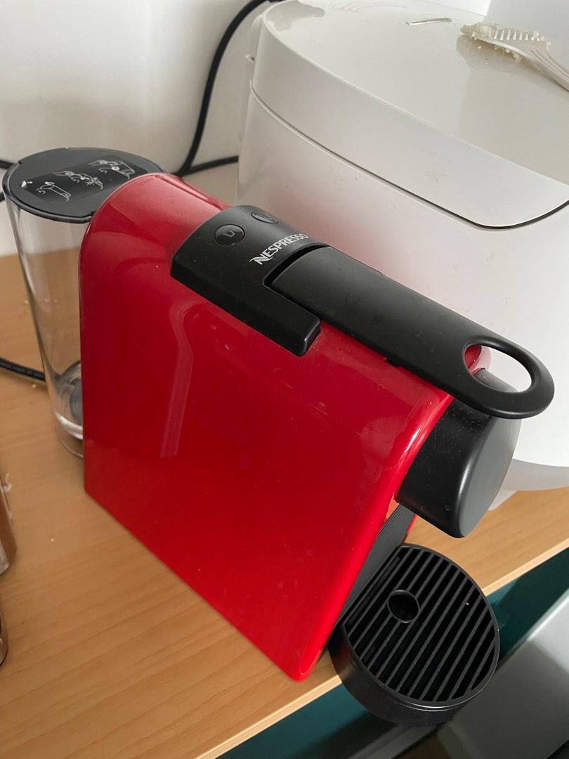 Nespresso essenza mini coffee machine red espreso, TV & Home Appliances