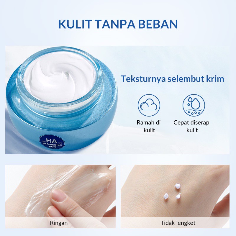 [NEW AND ORIGINAL] Bioaqua hyaluronic acid moisturizing cream, Kesehatan & Kecantikan, Kulit