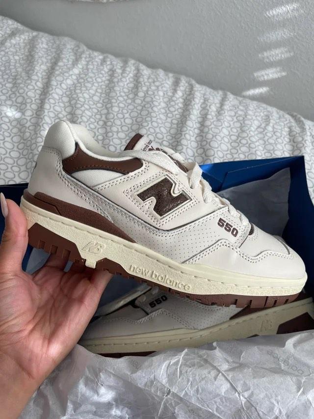 New balance 550 Brown, Men's Fashion, Footwear, Sneakers on Carousell