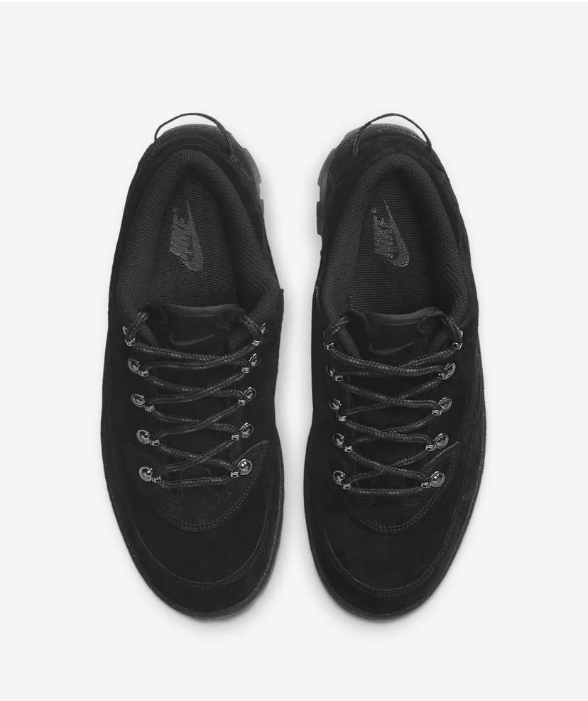 Nike Lahar Low Triple Black Dark Grey Women's Sz 7.5 Suede Sneakers  DB9953-001