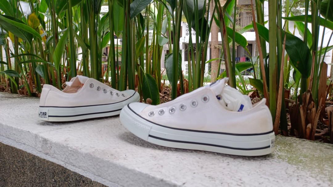 converse slip on one star