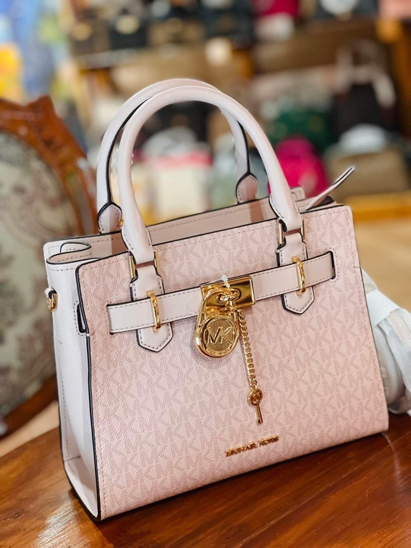 MICHAEL KORS Large Hamilton Hot Pink 2 Way Handbag Very Gently Used  eBay