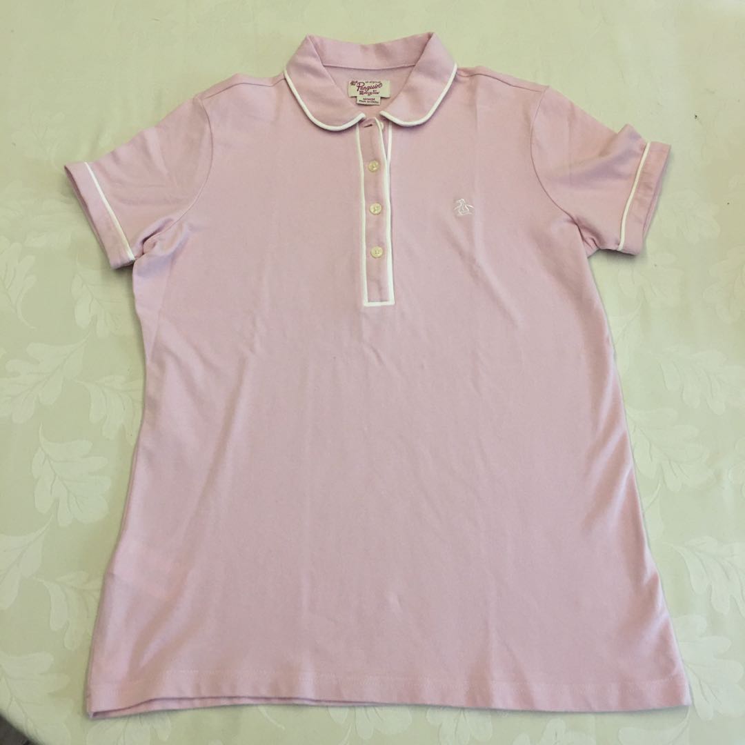 Penguin Polo Shirt Women, Women's Fashion, Tops, Shirts on Carousell