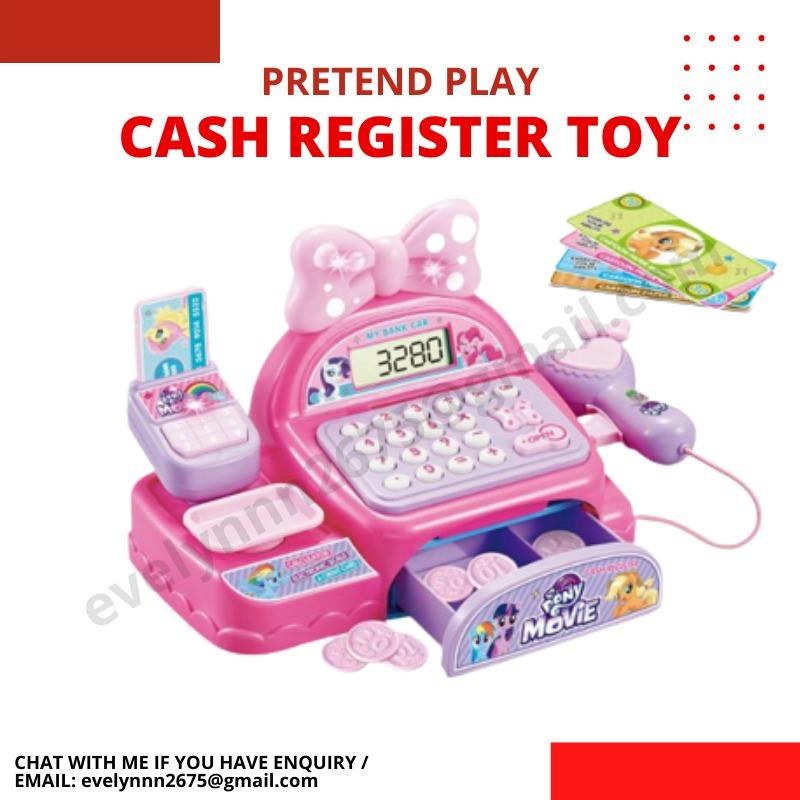 Pretend Play Cash Register Toys Casher Cashier Machine Cashier