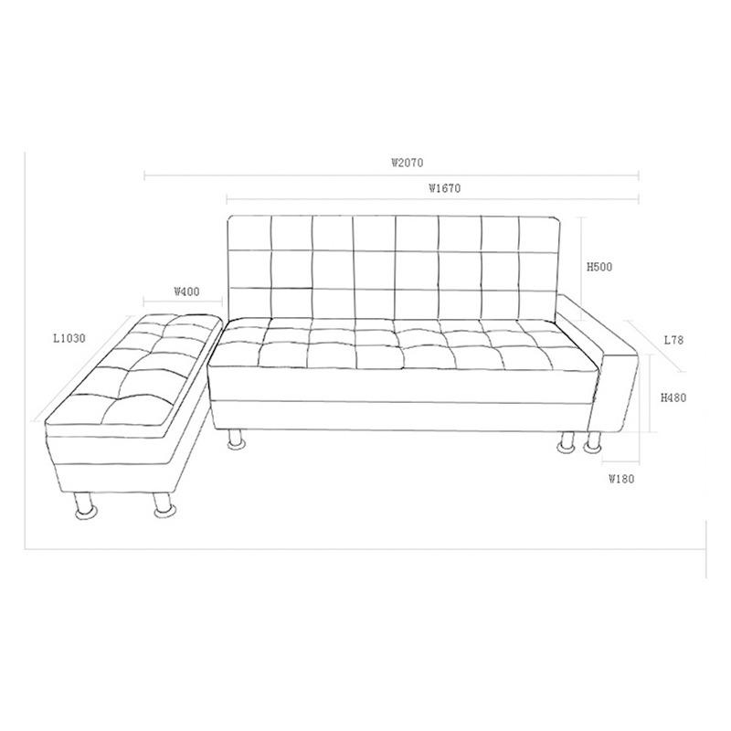 PVC SOFA BED SOFA STORAGE SOFA FREE DELIVERY NEW, Furniture & Home