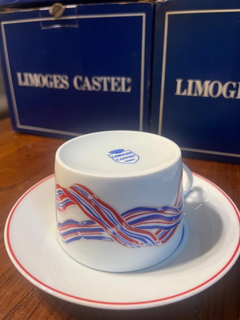 Rare French Limoges Castel Teacups and Saucers, Hobbies & Toys