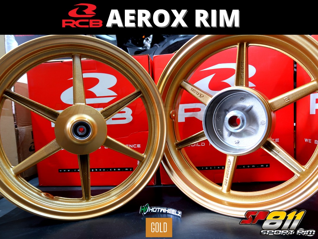 RCB SP811 SPORT RIM-YAMAHA AEROX, Motorcycles, Motorcycle Accessories ...