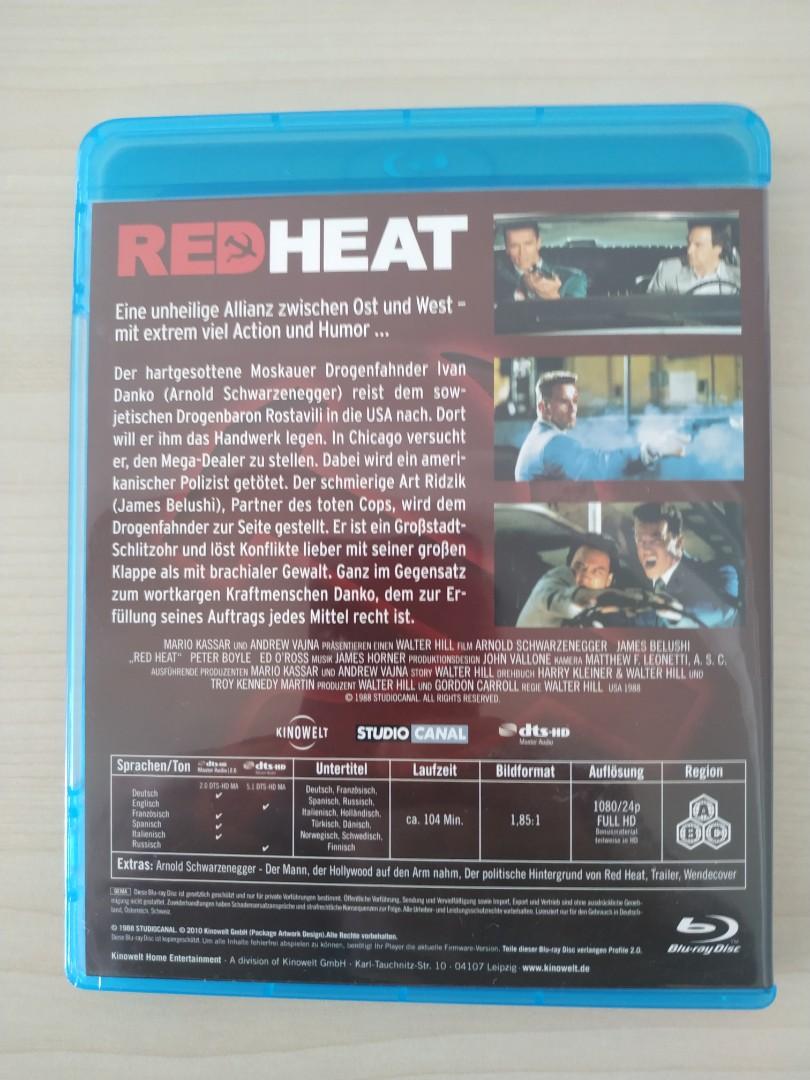 Red Heat Bluray, Hobbies & Toys, Music & Media, CDs & DVDs on Carousell