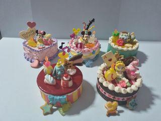 RE-MENT BOX TOY : DISNEY BIRTHDAY CAKE PT 2 (MINNIE/MICKEY/STITCH/DUMBO/ALICE)