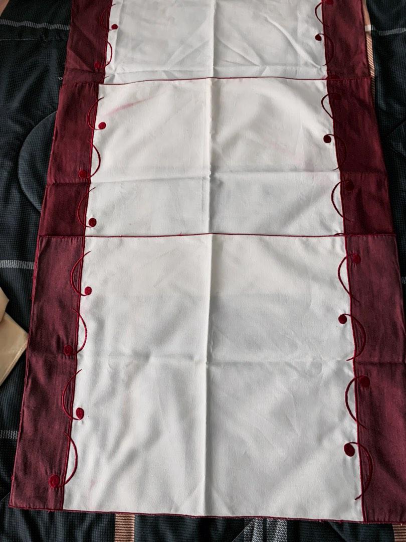 Bundle SALE Vintage Tablecloth mats (Category: Table Linen & Textiles) located in Makati City. Submitted by good_deals2026 (Listing ID 1183313313, Image 1). Description: Stored & unused for years. Stains can be removed by oxyclean & baking soda. Babad for days. Nice unique design. Nobody has this now but you. 3 Maroon color & 5 blue color. .