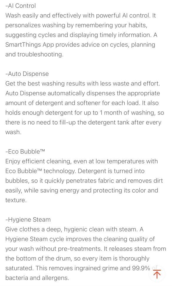 Samsung Washer Dryer 8.5kg Wash + 6kg dry, TV & Home Appliances