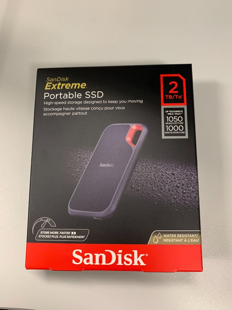 SanDisk 2TB SSD 外置硬碟, 電腦＆科技, 電腦周邊及配件, 硬碟及儲存器