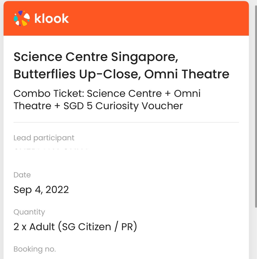 Science Centre Singapore Tickets for 2 pax, Tickets & Vouchers, Local