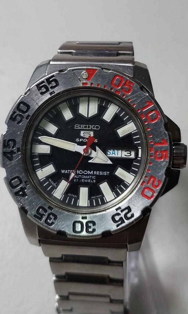 Seiko 5 Sports Monster 7S36-03D0 Dive Watch, Men's Fashion, Watches &  Accessories, Watches on Carousell