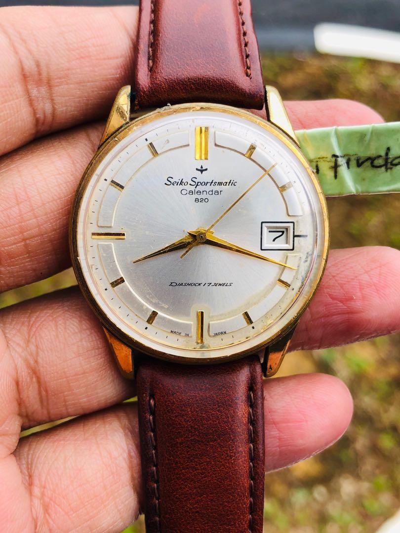 Seiko sportsmatic hotsell calendar 820
