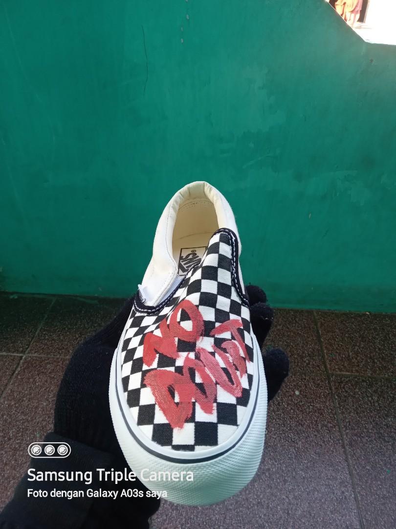 Custom Vans Checkerboard New Custom Checker Vans Slip On