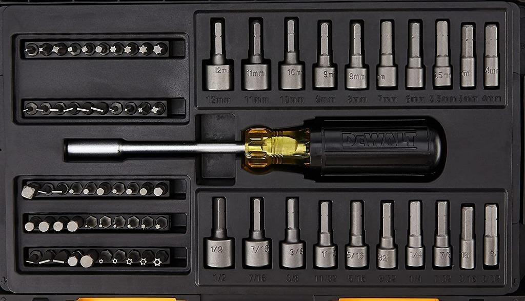 [SG stock] DEWALT Screwdriver Bit Set with Nut Drivers, 71Piece (DWMT73808) 1/4", Furniture