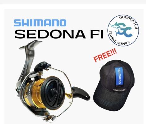 Shimano Sedona FI Spinning Reel with FREE SHIMANO CAP GCFS TACKLE  GOODCATCH, Sports Equipment, Fishing on Carousell