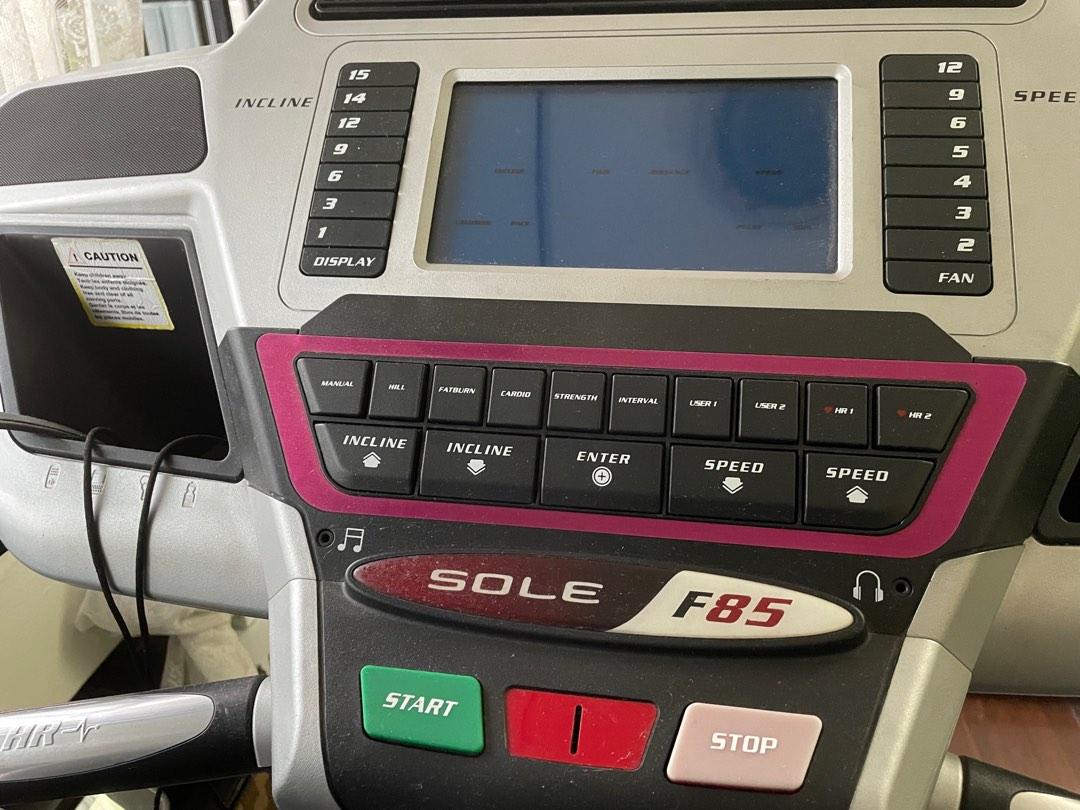 Sole F85 Treadmill, Sports Equipment, Exercise & Fitness, Cardio