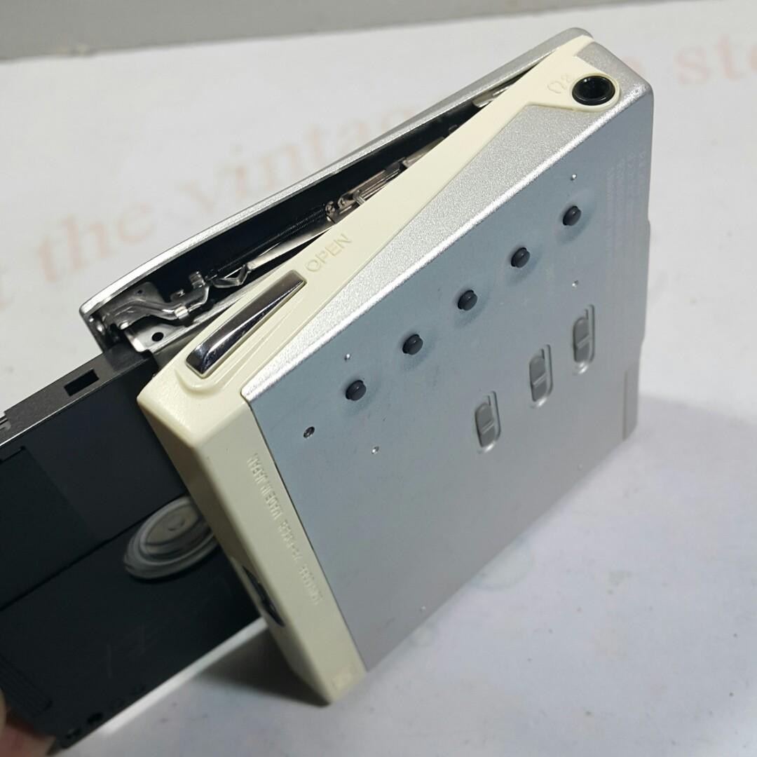 Sony MD E75 Portable MD Player Excellent (Category: Portable Music Players) located in Paranaque City. Submitted by vintagepopsicle (Listing ID 1183445918, Image 3). Description: Pls read first! Sony Md E75 MD Player Tested and in excellent working condition using an MD music sample. Uses gumstick battery or AA thru an accessory adapter/holder. DOES NOT INCLUDE battery, adapter or disk. Please examine actual photos posted and sold as it is only. 