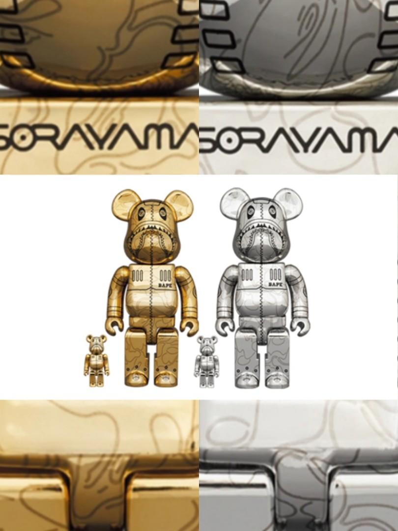 BE@RBRICK BAPE CAMO SHARK 100%400% GOLD bpbd.kendalkab.go.id