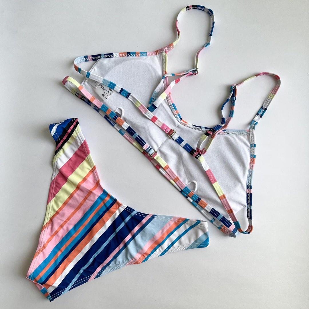 stripe bikini P248, Women's Fashion, Swimwear, Bikinis & Swimsuits on