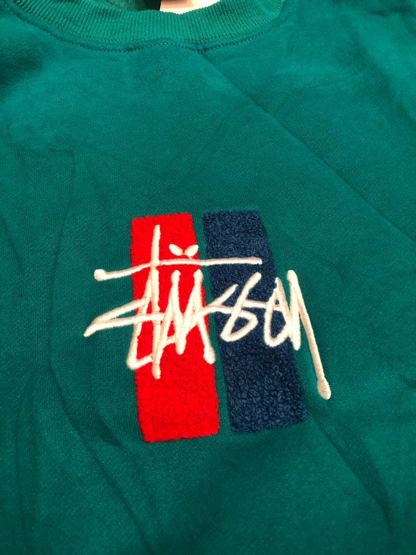 Stussy 2 bar stock crewneck sweatshirt hotsell