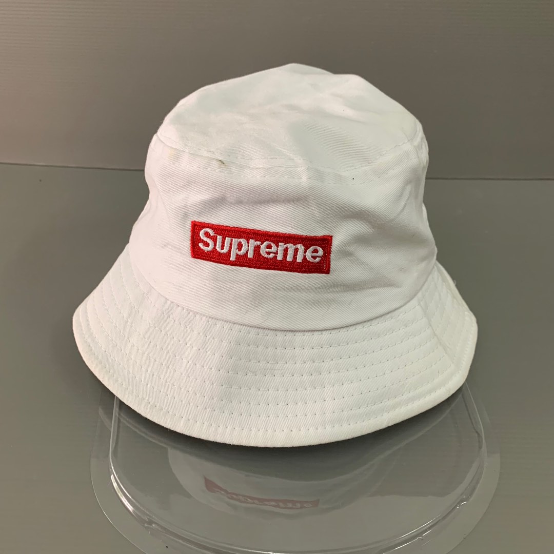 Supreme White Hats Men s Fashion Watches Accessories Cap