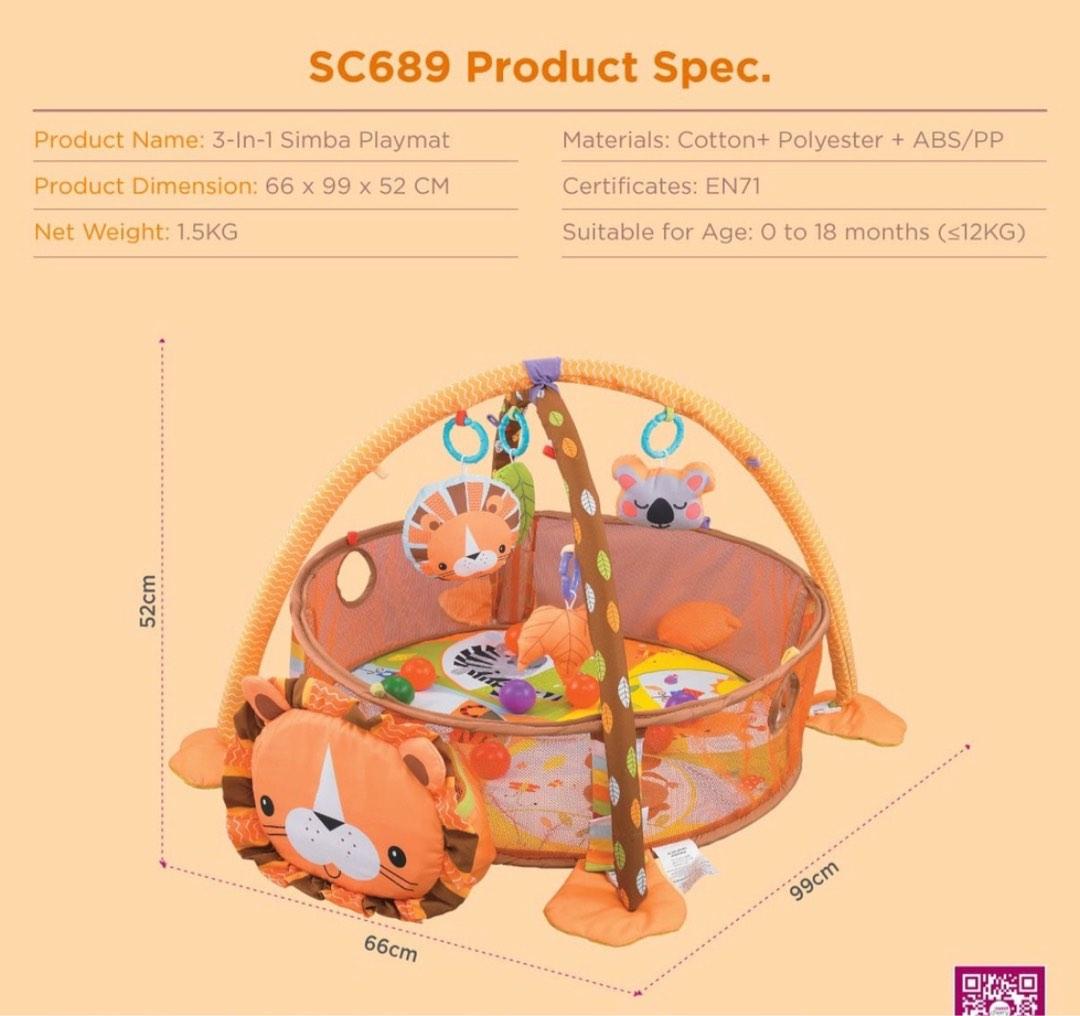 Sweet Cherry 3 in 1 Simba Playmat 0 18months Babies Kids