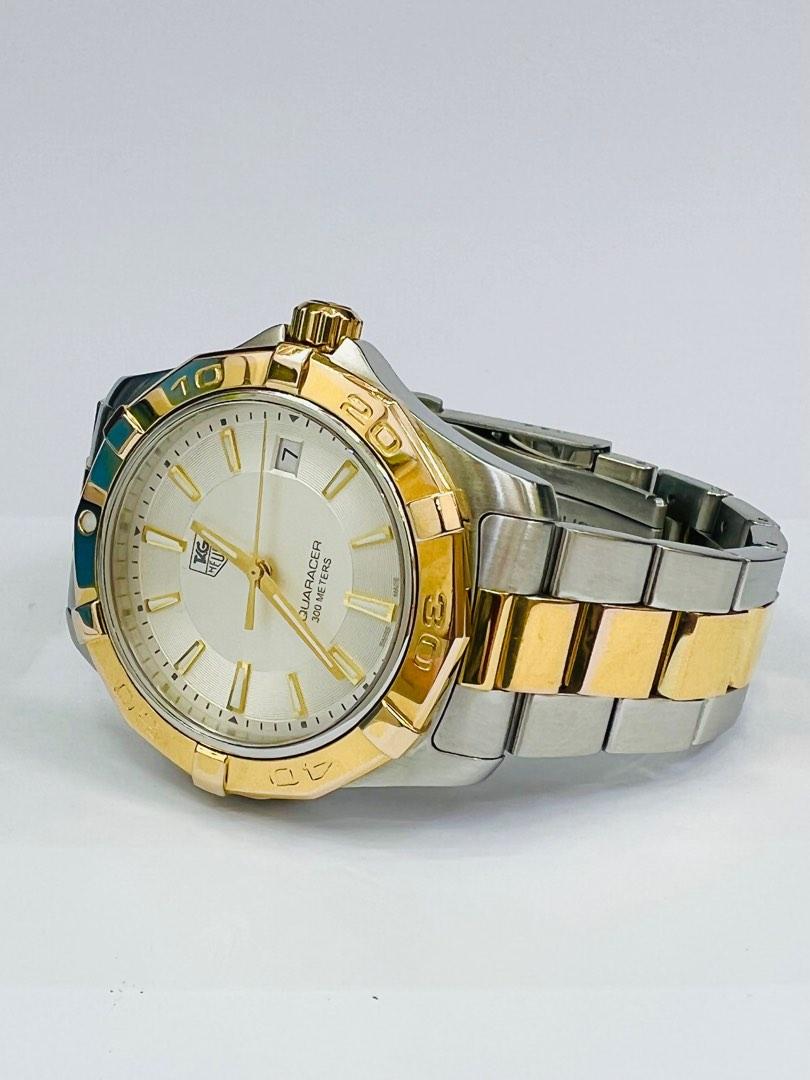 Men Tag Huere AquaRacer Quart Gold steel watch W0727 Men s