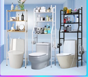Toilet Rack Bathroom Shelving Washine Machine Rack Bathroom Rack Toilet ...