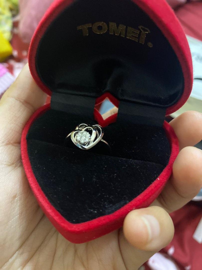Tomei love ring original silver
