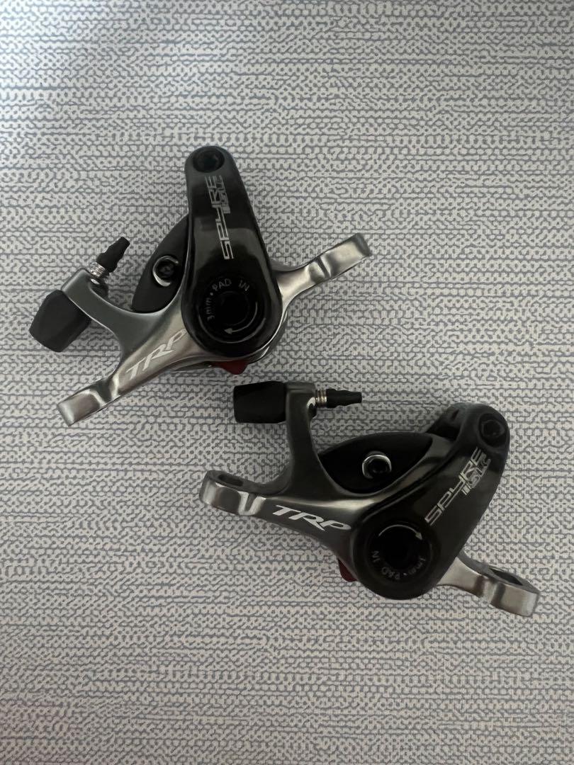 TRP Spyre Carbon brake set - Birdy, Sports Equipment, Bicycles & Parts ...