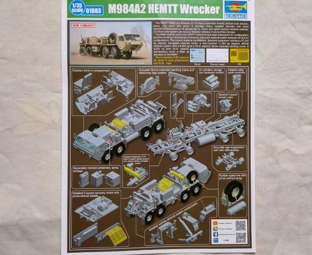 M984A2 HEMTT Wrecker - Maquette Char Promo