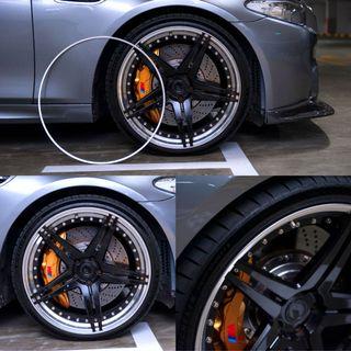 Tyre Wheel Rim Protector Silver Ring (Aluminium Metal Alloy)