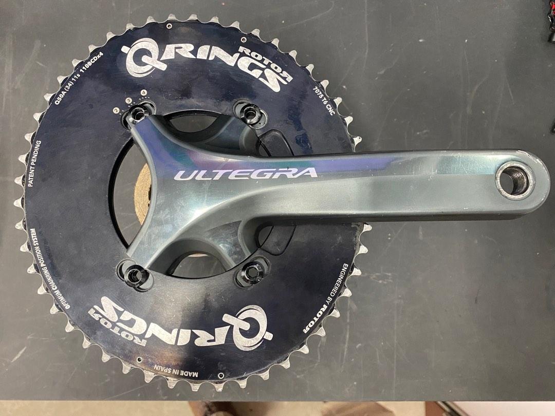 Ultegra FC 6800 50t Q ring with optional Ultegra 4iiii left arm