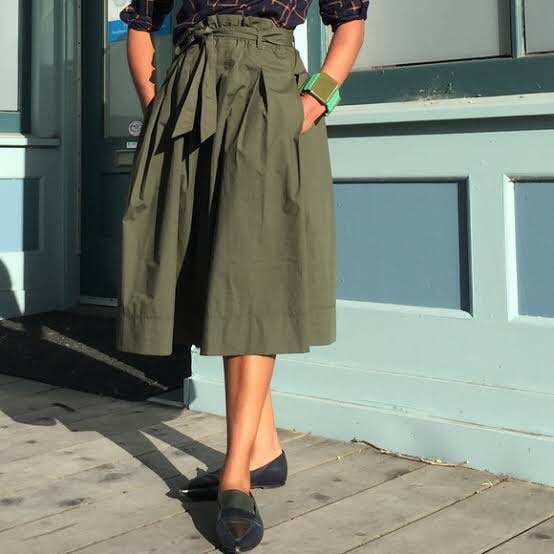 Uniqlo paper cheap bag skirt