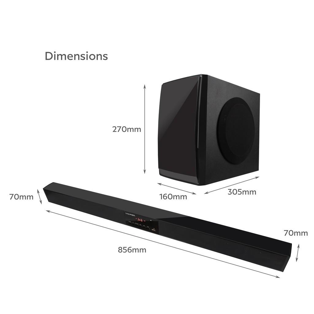 Vinnfier best soundbar hyperbar 300btr, Audio, Soundbars, Speakers