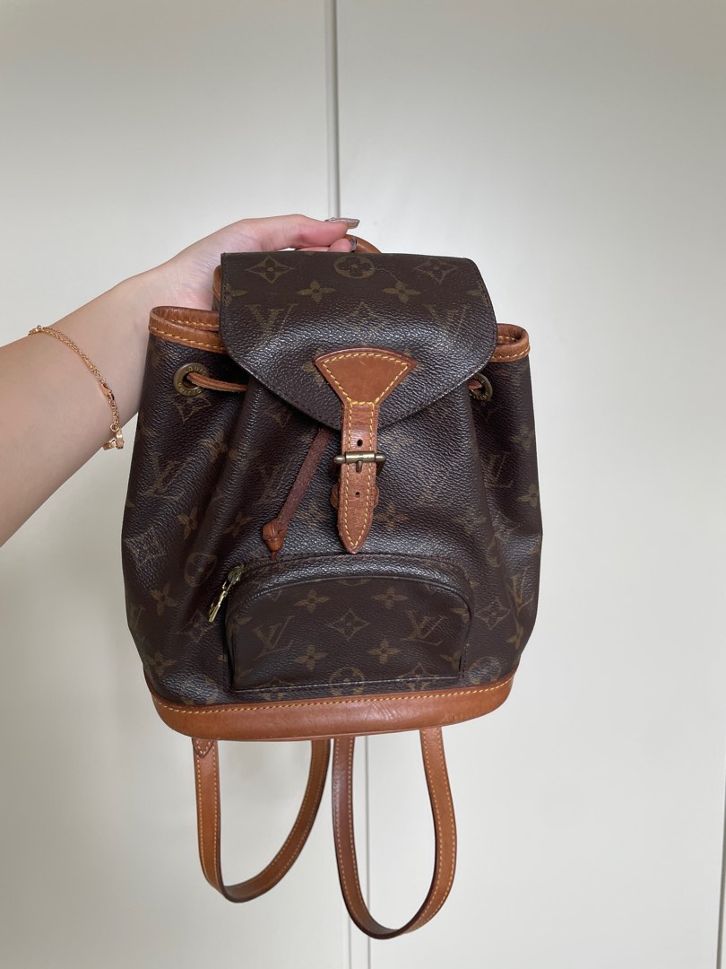 Vintage LV Montsouris Backpack, Luxury, Bags & Wallets on Carousell