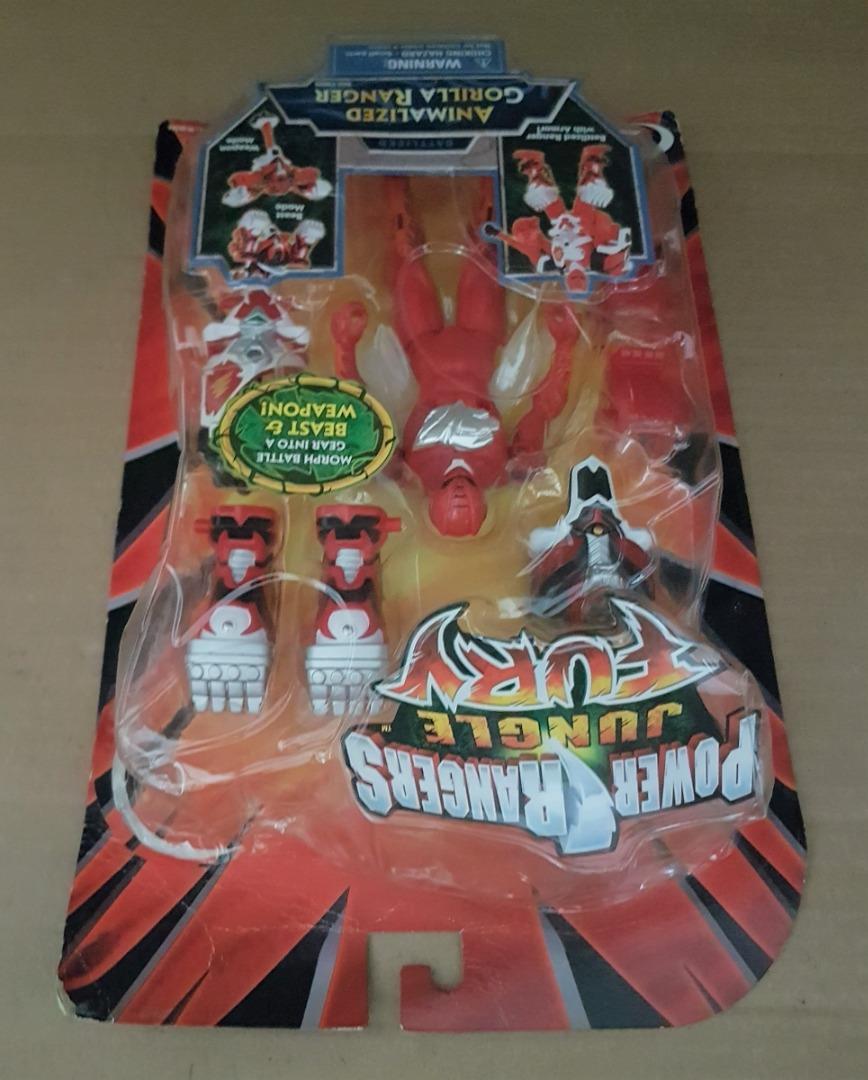 Vintage Power Rangers Toy, Jungle Fury, Animalized Gorilla Ranger