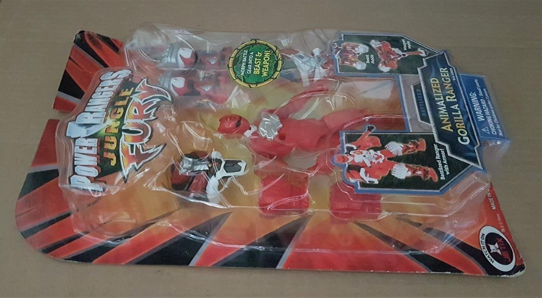 Vintage Power Rangers Toy, Jungle Fury, Animalized Gorilla Ranger