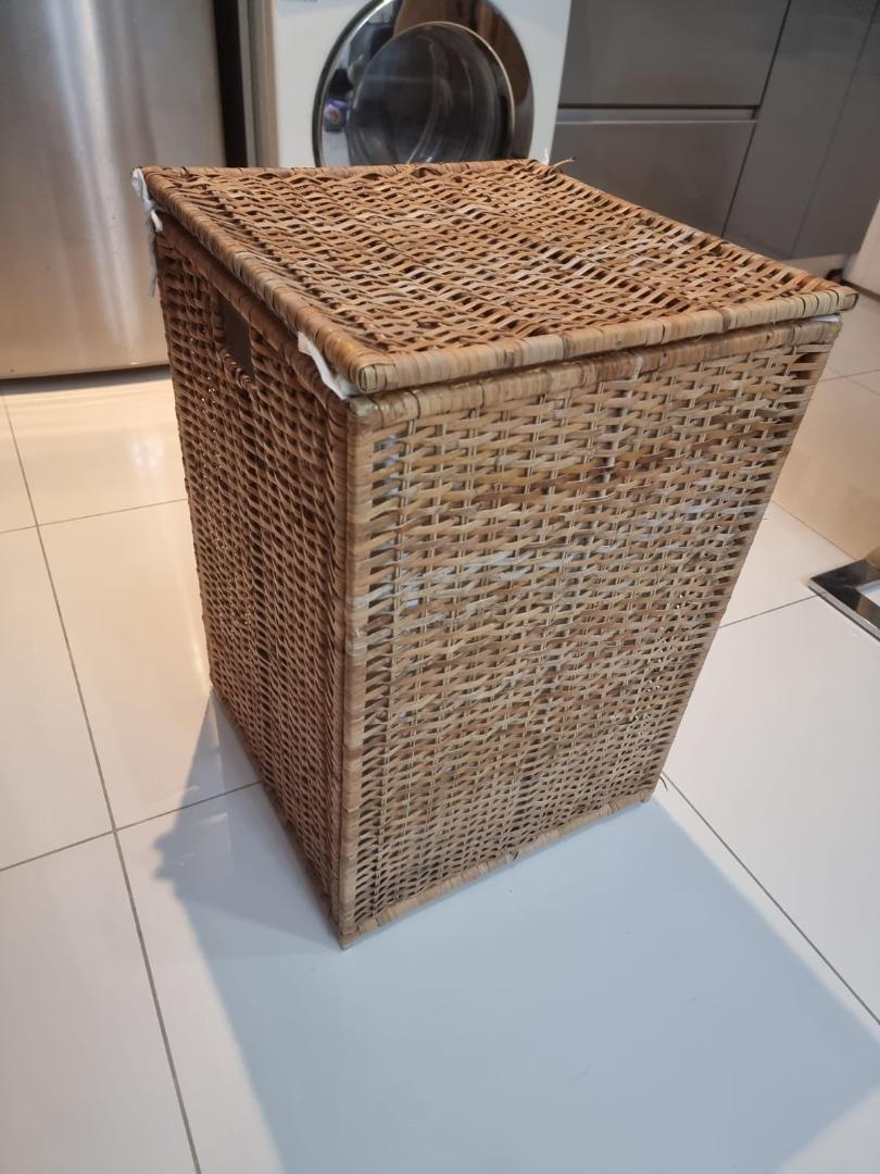 weaved laundry basket, Furniture & Home Living, Home Improvement