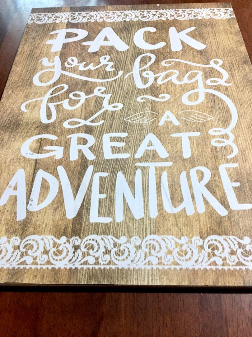 Wooden Wall Decor/Quotes, Furniture & Home Living, Home Decor, Wall ...