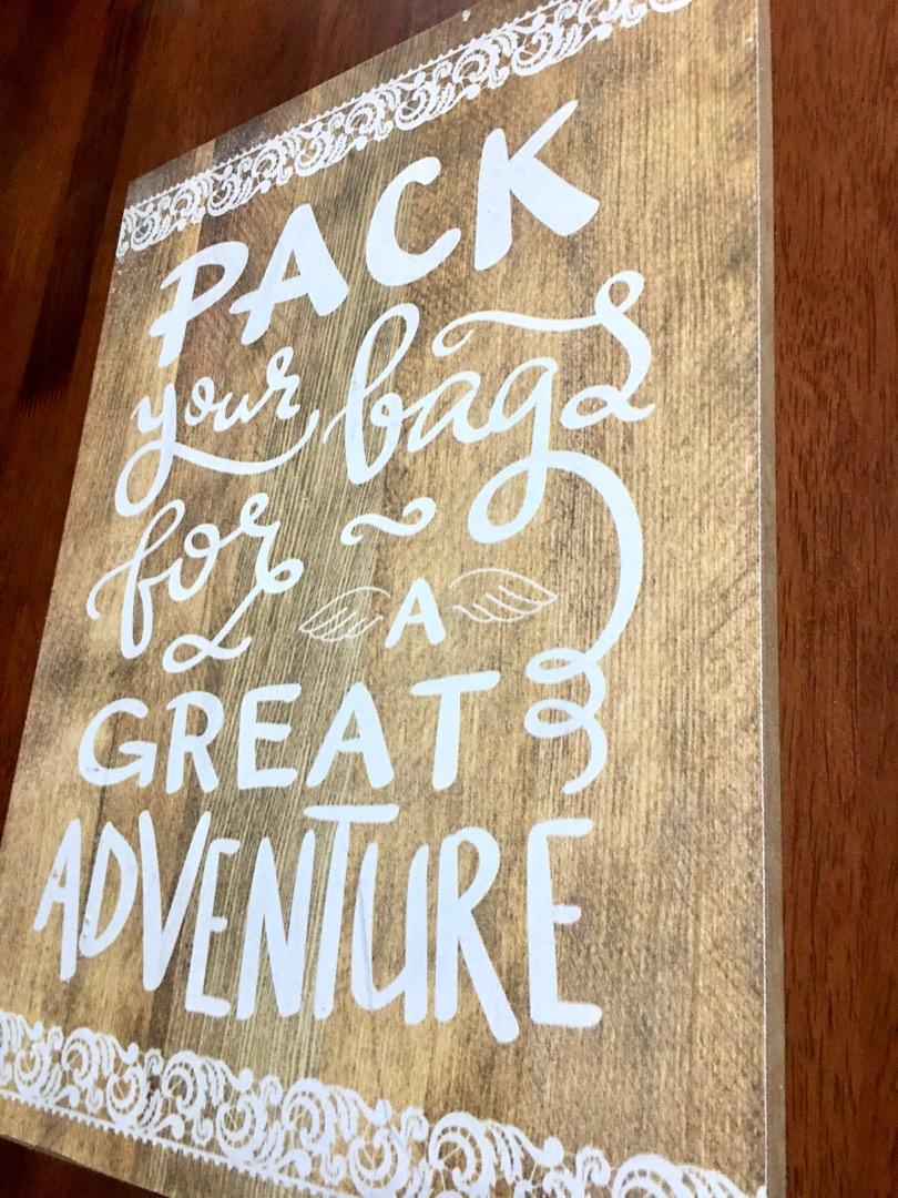 Wooden Wall Decor/Quotes, Furniture & Home Living, Home Decor, Wall