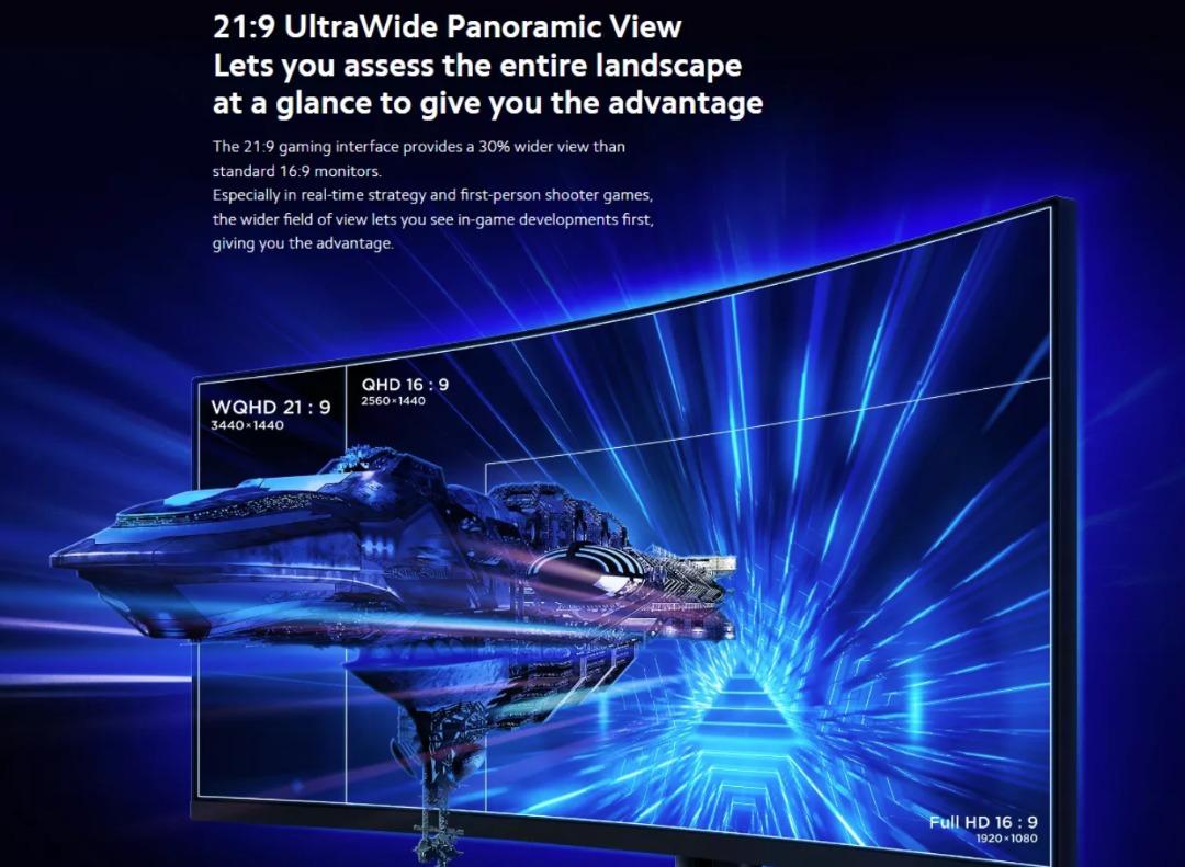 XIAOMI 34 INCH MI CURVED GAMING MONITOR - 3 YEARS XIAOMI WARRANTY ...