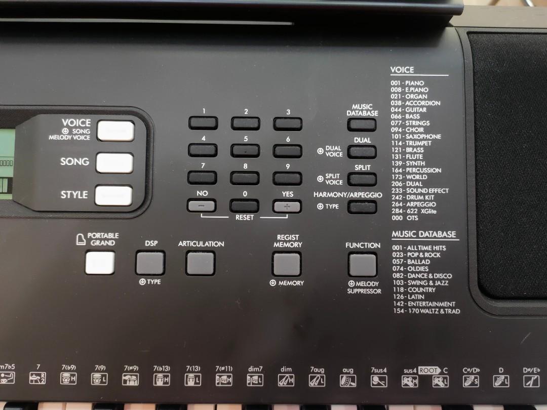 Yamaha PSRE373 61Key Portable Keyboard, Hobbies & Toys, Music & Media