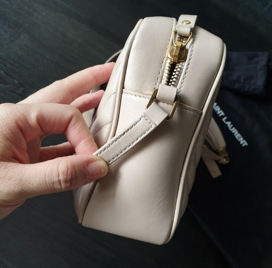 YSL Loulou Camera Bag in Beige, Luxury, Bags & Wallets on Carousell