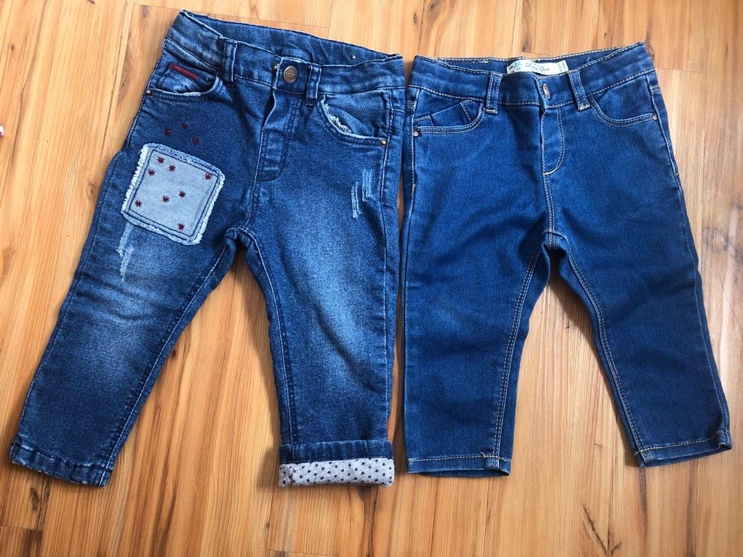 Zara Denim Pants Baby Girl (SET), Babies & Kids, Babies & Kids Fashion